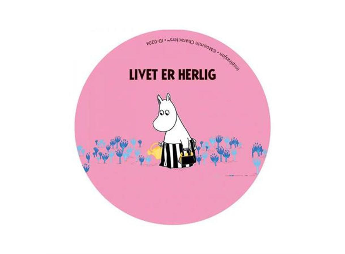 Magnet Mummi - Livet er herlig 5,6 cm