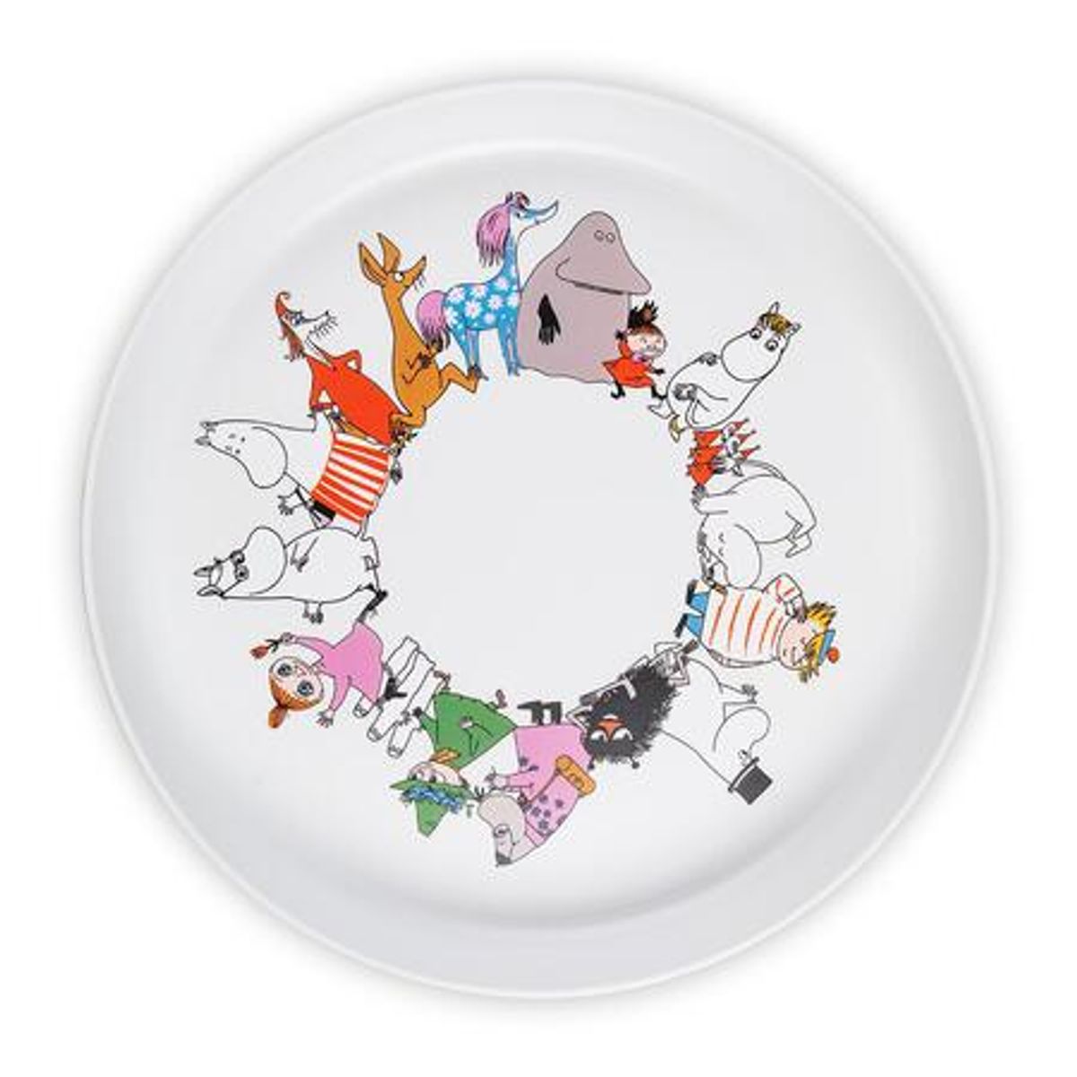 Mummi - Mummifamilien asjett Figurer (dia. 18,5 cm)