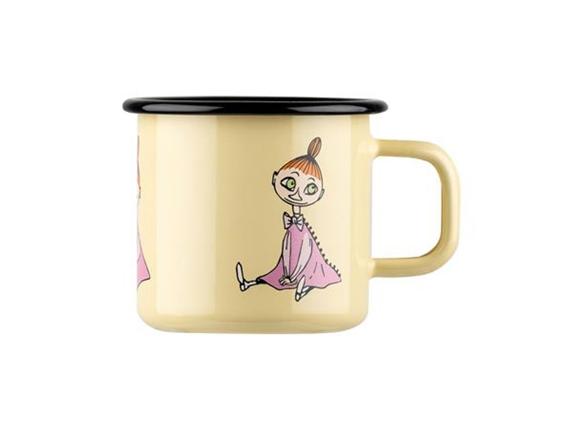 Mummikopp Emalje - Mymlen 3,7 dl Gul Retro